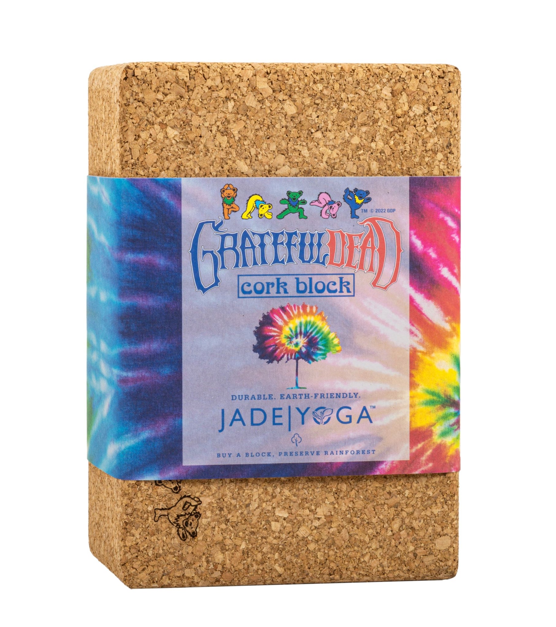 Grateful Dead Cork Yoga Block