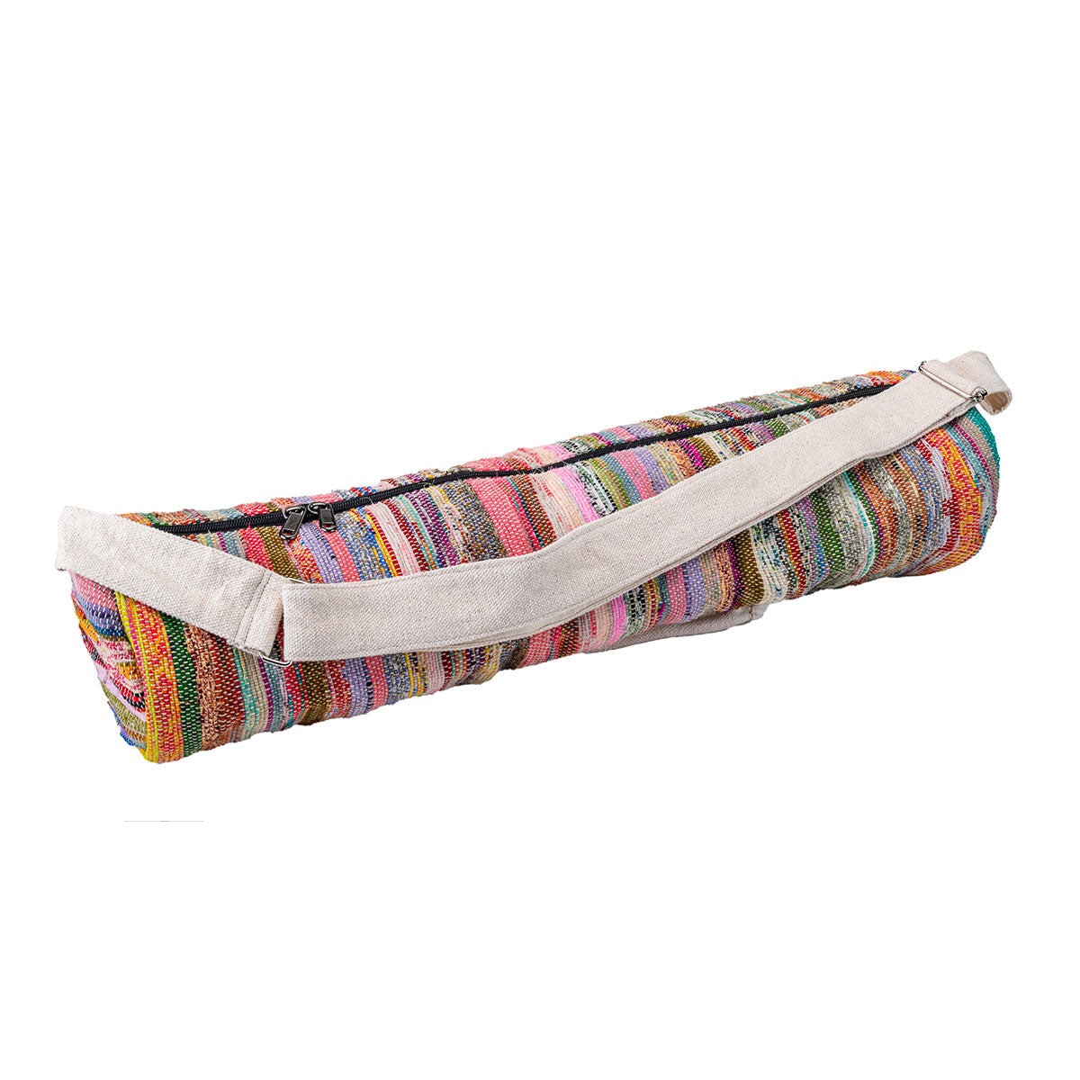 recycled sari yoga mat bag - JadeYoga